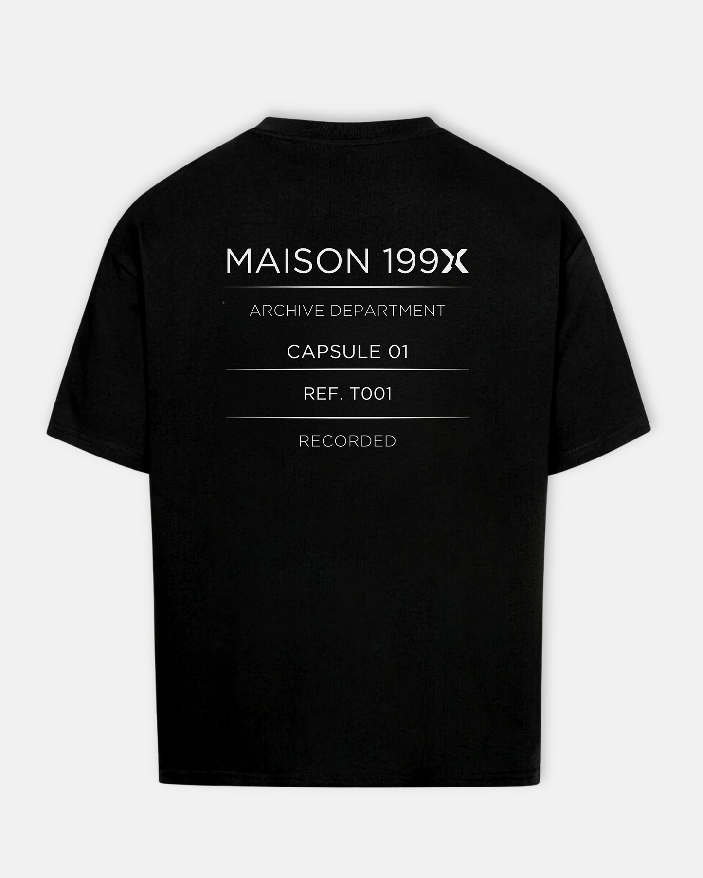 ARCHIVE TEE — NO. 1 [RECORD] — BLACK