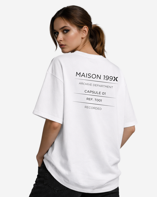 ARCHIVE TEE — NO. 1 [RECORD] — WHITE