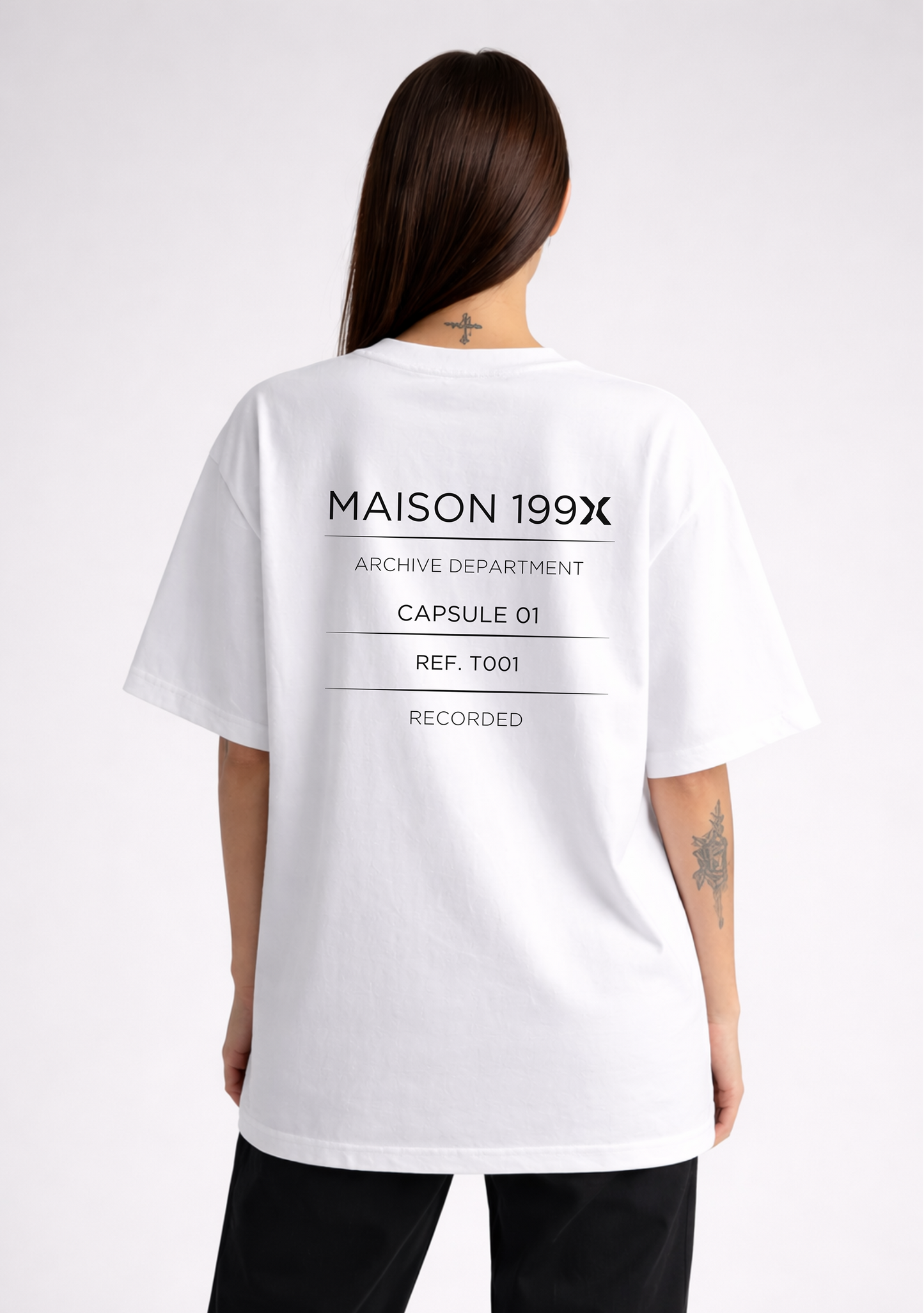 ARCHIVE TEE — NO. 1 [RECORD] — WHITE