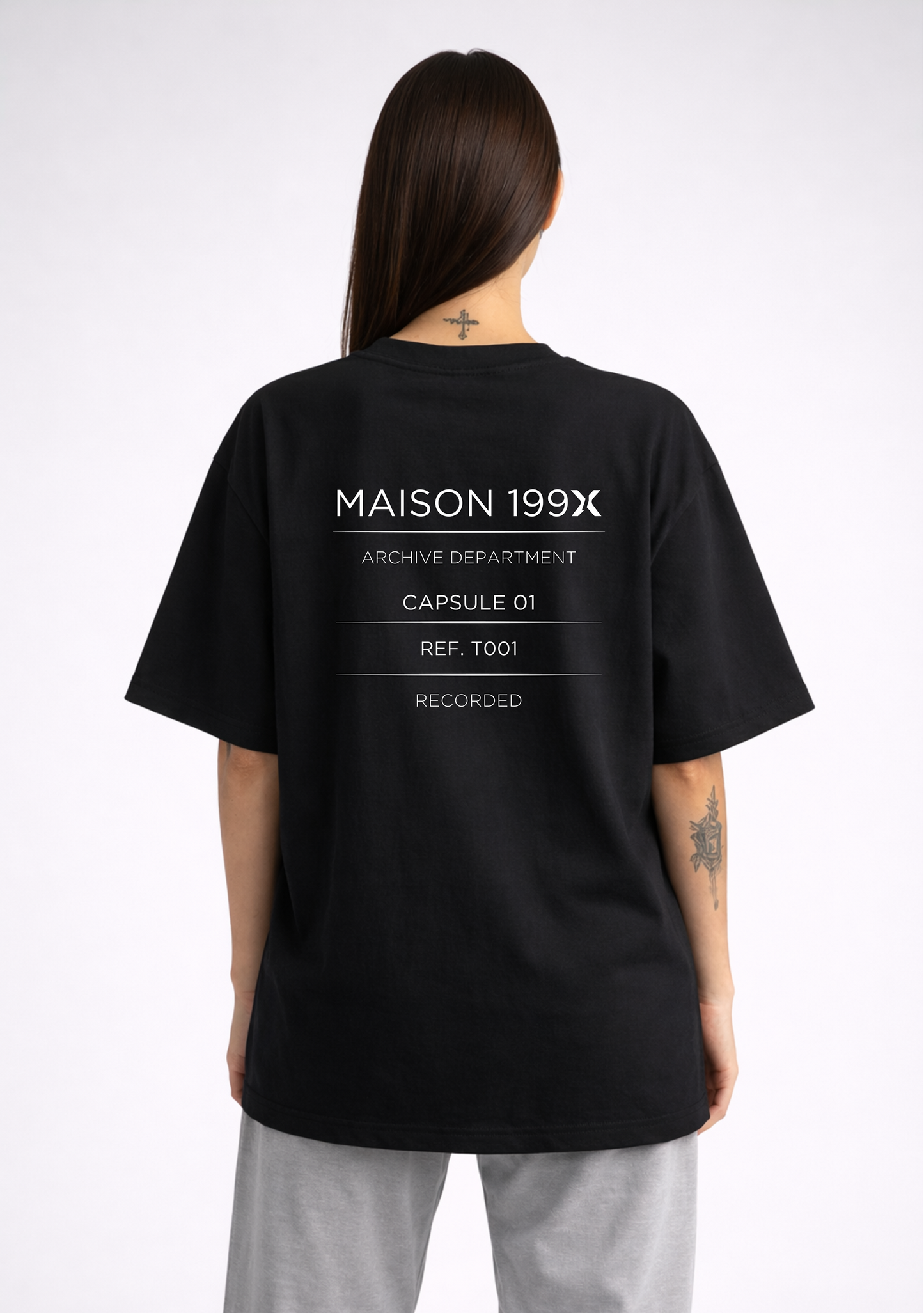 ARCHIVE TEE — NO. 1 [RECORD] — BLACK