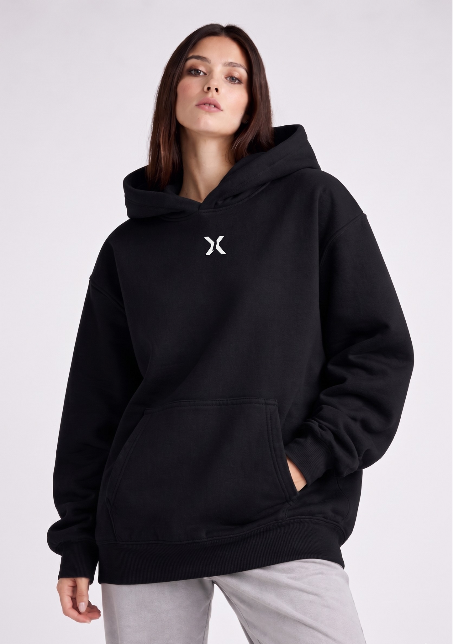 IDENTITY HOODIE — NO. 1 [X] — BLACK
