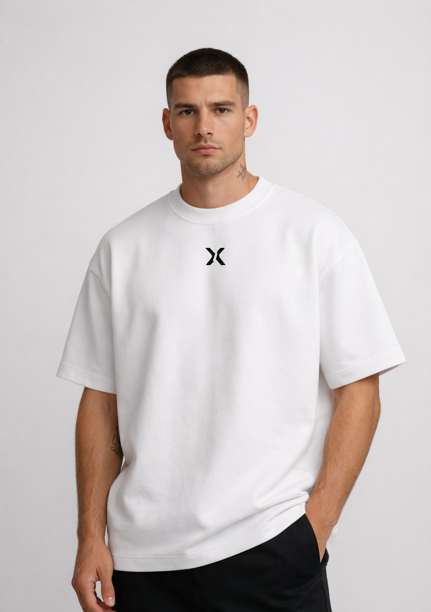 IDENTITY TEE — NO. 1 [X] — WHITE