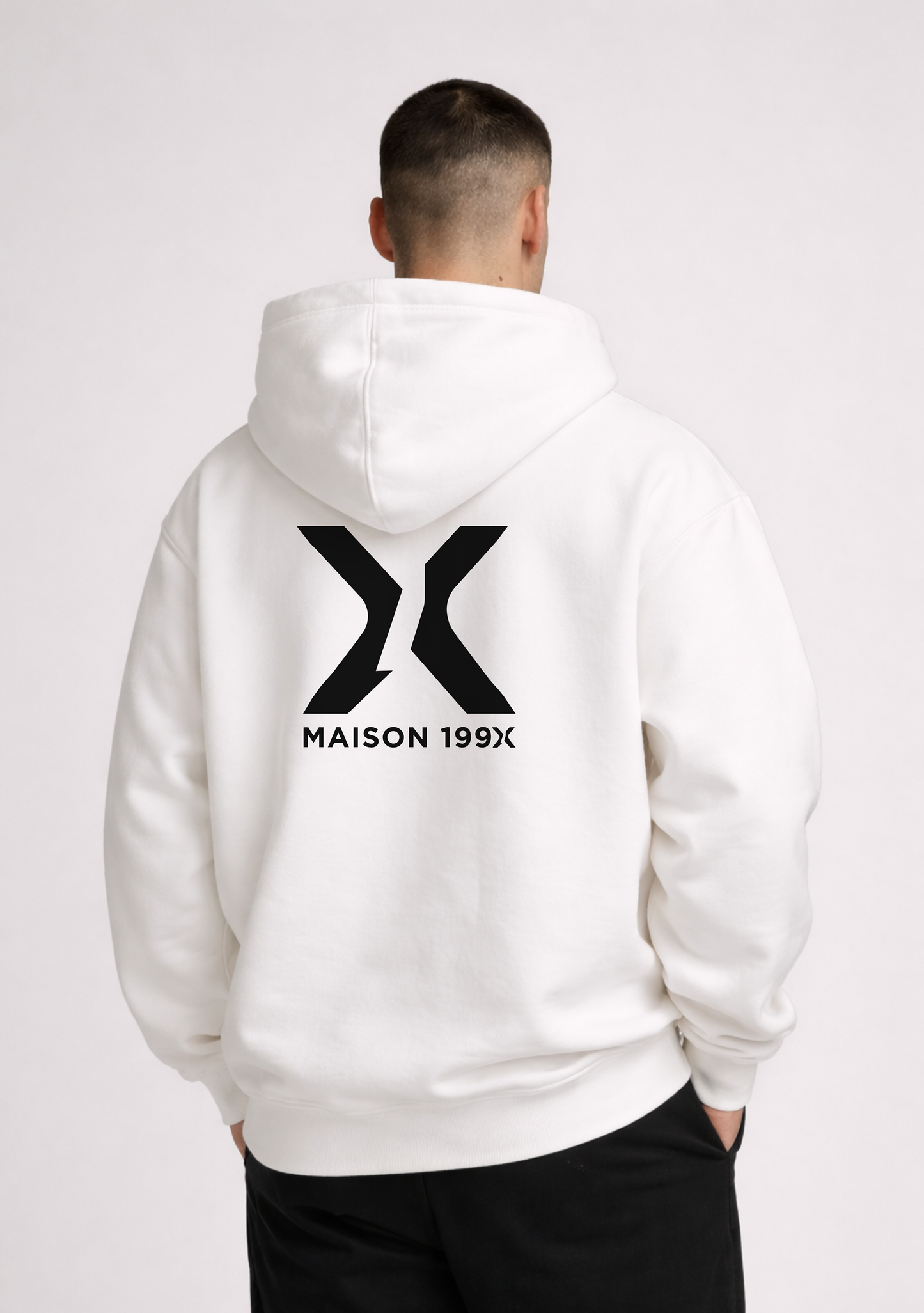IDENTITY HOODIE — NO. 1 [X] — WHITE