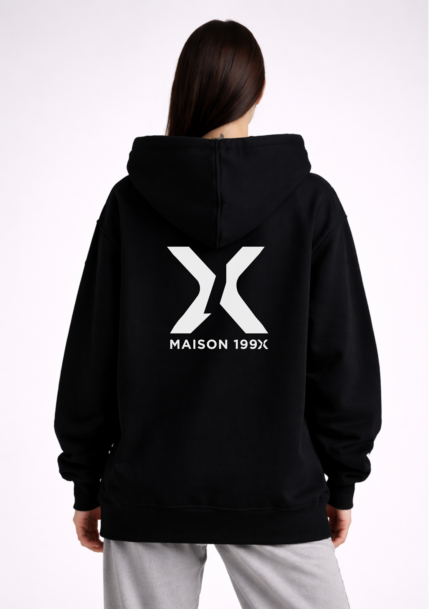 IDENTITY HOODIE — NO. 1 [X] — BLACK