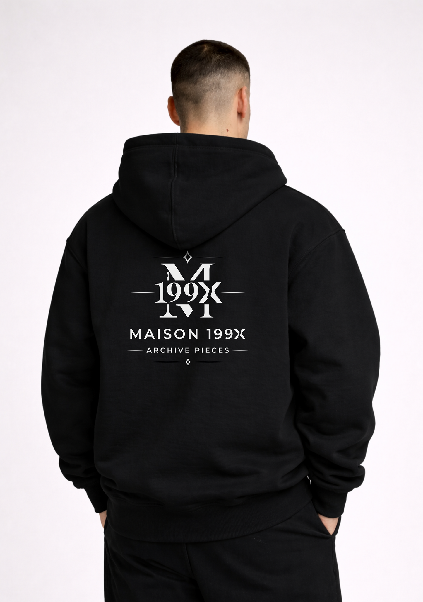 ARCHIVE HOODIE — NO. 1 [SEAL] — BLACK