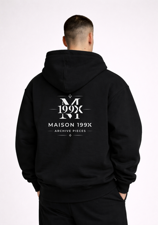 ARCHIVE HOODIE — NO. 1 [SEAL] — BLACK