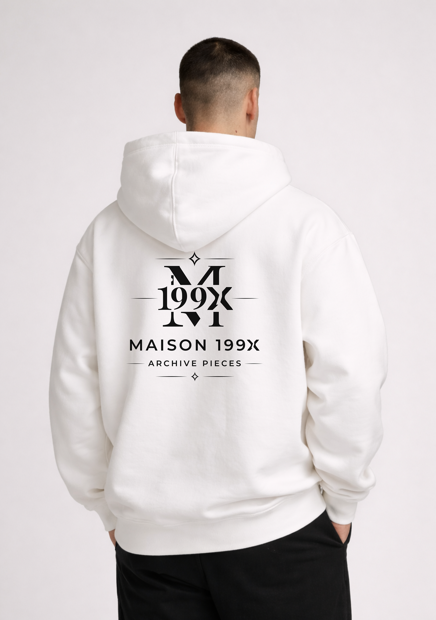 ARCHIVE HOODIE — NO. 1 [SEAL] — WHITE