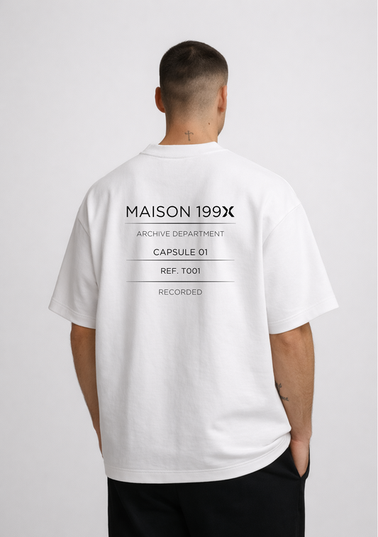 ARCHIVE TEE — NO. 1 [RECORD] — WHITE