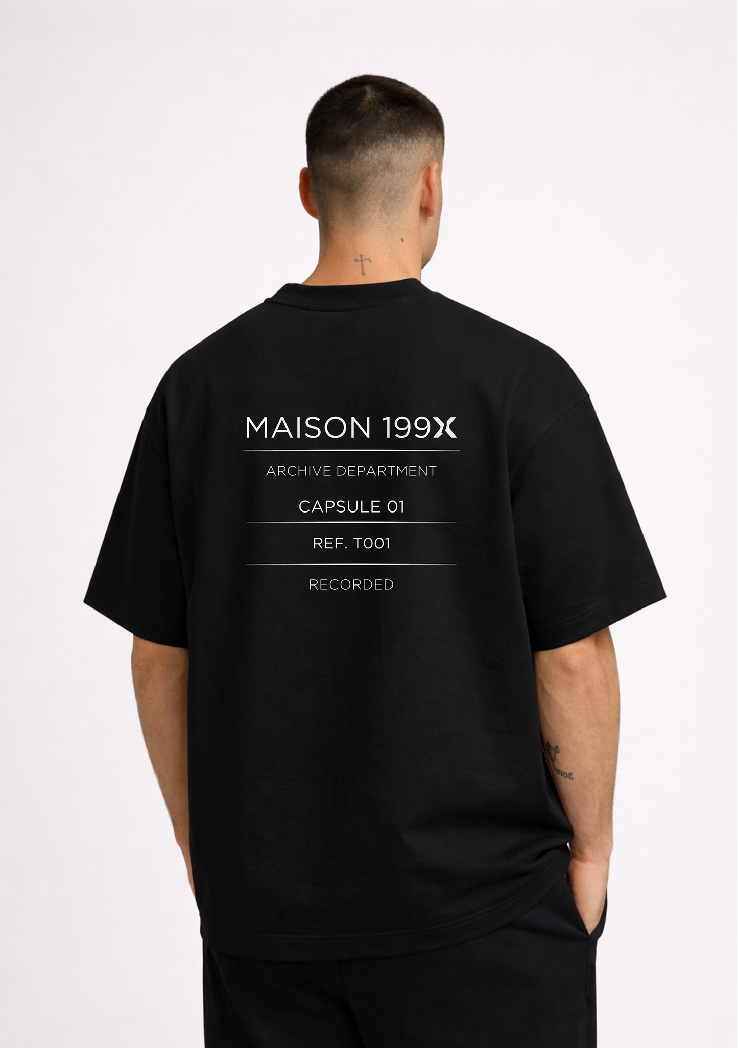 ARCHIVE TEE — NO. 1 [RECORD] — BLACK