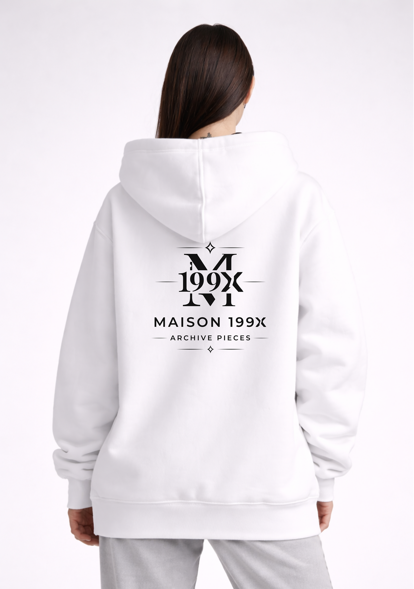 ARCHIVE HOODIE — NO. 1 [SEAL] — WHITE